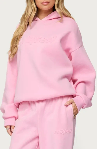 Edikted Totally  Hoodie In Pink