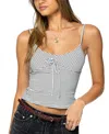 Edikted Tova Stripe Stretch Cotton Camisole