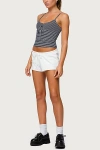 Edikted Tova Stripe Stretch Cotton Camisole In Black