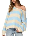 Edikted Tracie Striped Oversized Sweater In Multi