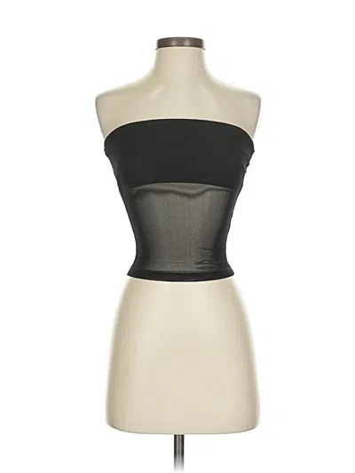 Pre-owned Edikted Tube Top Black Strapless Neckline Tops