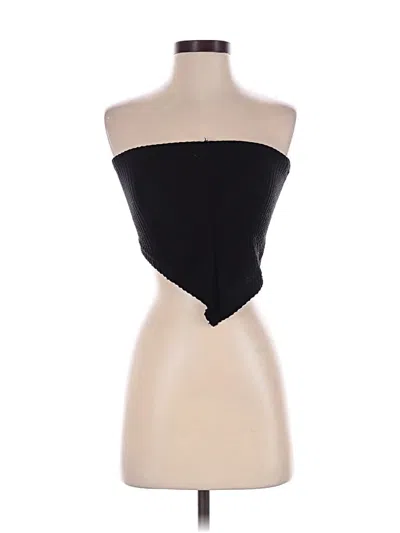 Pre-owned Edikted Tube Top Black Strapless Neckline Tops