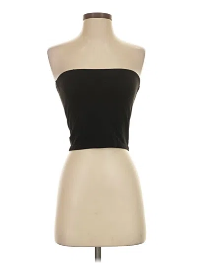 Pre-owned Edikted Tube Top Black Strapless Neckline Tops