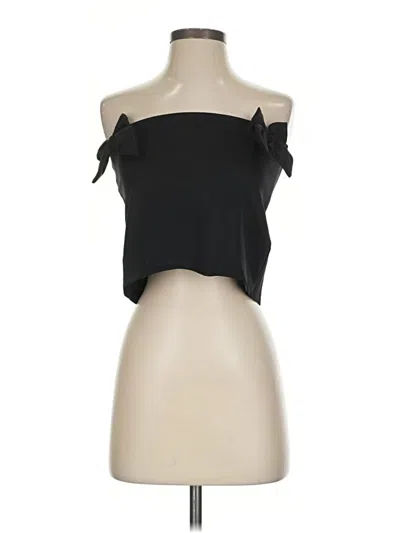 Pre-owned Edikted Tube Top Black Strapless Neckline Tops