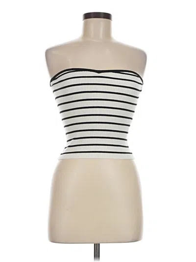 Pre-owned Edikted Tube Top Black Strapless Neckline Tops