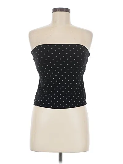 Pre-owned Edikted Tube Top Black Strapless Neckline Tops