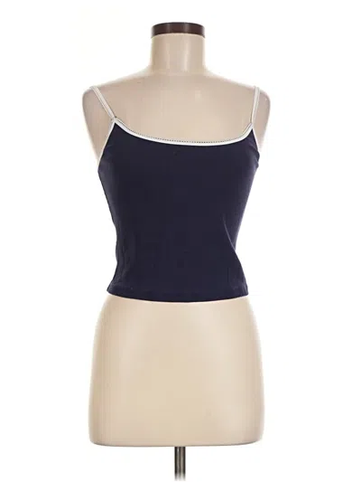 Pre-owned Edikted Tube Top Blue Strapless Neckline Tops