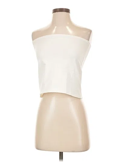 Pre-owned Edikted Tube Top Ivory Strapless Neckline Tops