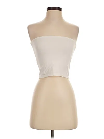 Pre-owned Edikted Tube Top Ivory Strapless Neckline Tops