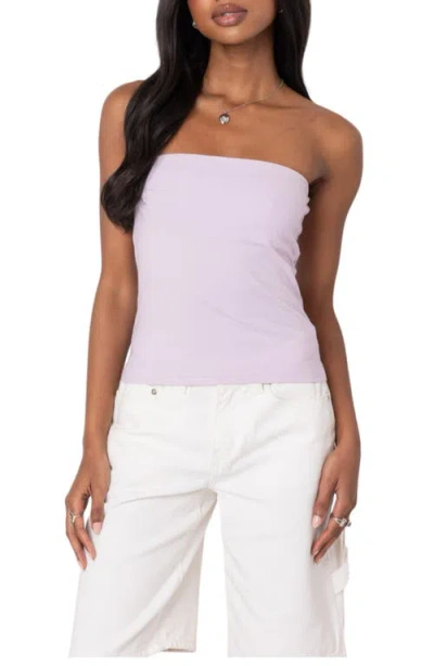 Edikted Tube Top In Lilac