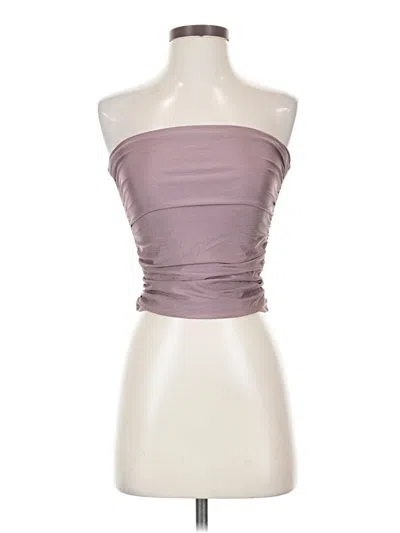 Pre-owned Edikted Tube Top Purple Strapless Neckline Tops
