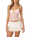 Edikted Tuesday Lace Crop Camisole In Light Pink