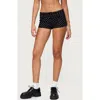 Edikted Maxene Polka Dot Micro Shorts In Black
