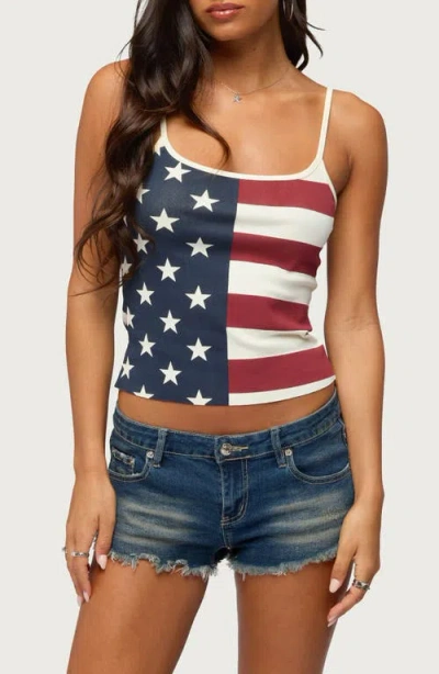 Edikted Usa Lover Camisole In Multi