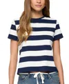 Edikted Valetta Oversized Striped T-shirt In Multi