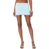 Edikted Avalai Linen Look Mini Skort In Light-blue