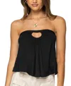 Edikted Vera Keyhole Open Back Strapless Top