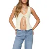 Shop Edikted Verona Split Front Knit Top