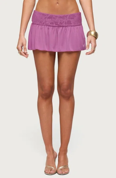 Edikted Vessa Lacy Miniskirt In Pink