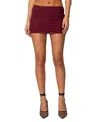Edikted Vivi Mesh Mini Skirt In Brown