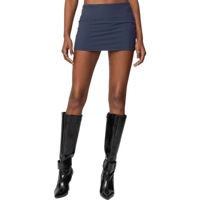 Edikted Vivi Mesh Mini Skirt In Blue