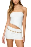 Edikted Vivi Mesh Asymmetric Tube Top