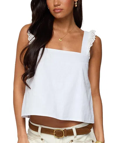 EDIKTED VIVIANA LINEN LOOK TOP