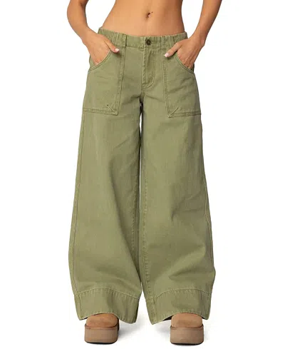 EDIKTED VIVIENNE TWILL BAGGY PANTS