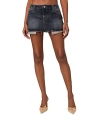 Edikted Women's Washed Denim Mini Skirt In Dark Gray