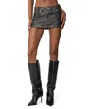 Edikted Washed Mini Skort In Brown
