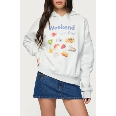 EDIKTED EDIKTED WEEKEND RESET COTTON BLEND HOODIE