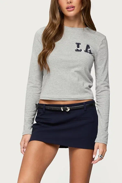 Edikted Wendie Tailored Mini Skort In Navy, Women's At Urban Outfitters In Blue
