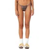 EDIKTED EDIKTED WILHELMINA PLAID SIDE TIE BIKINI BOTTOMS
