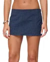 Edikted Winsley Gingham Mini Skort In Blue