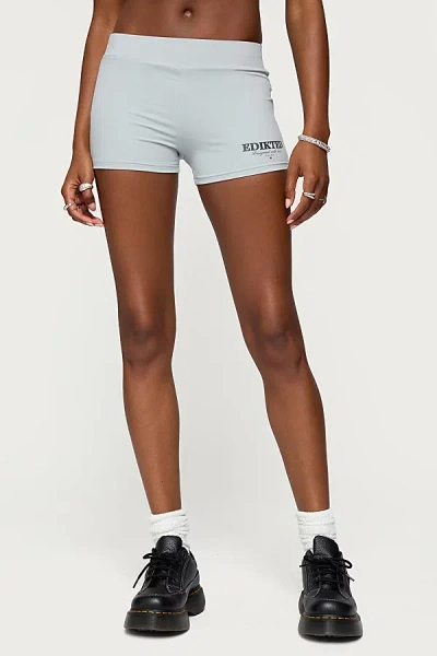Edikted With Love Biker Shorts In Gray, Women's At Urban Outfitters In Neutral