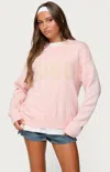 Edikted 1980 Oversized Sweater In Pink