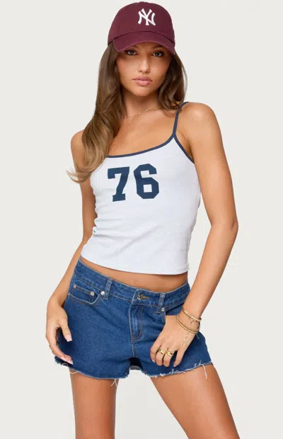 Edikted 76 Contrast Tank Top In White