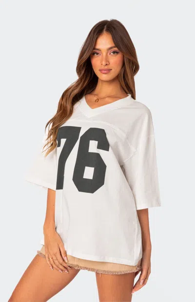 Edikted Women's 76 Oversized T-shirt In White