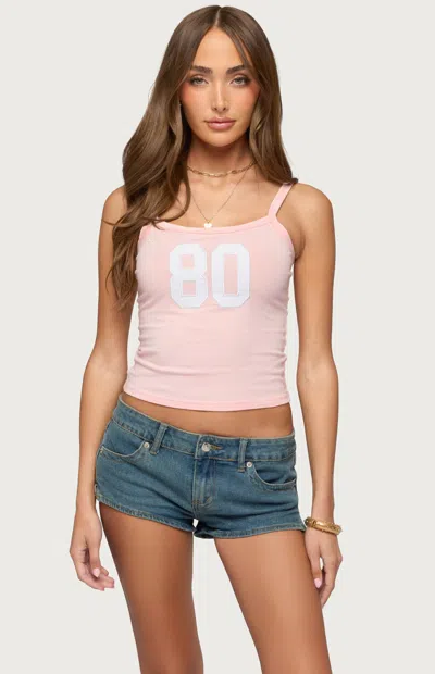 Edikted Women's 80's Babe Tank Top In Light Pink