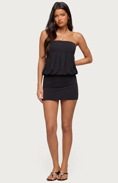 Edikted Women's Alannah Backless Strapless Mini Dress In Black