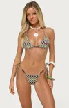 Edikted Alayna Zigzag Triangle Bikini Top In Multi