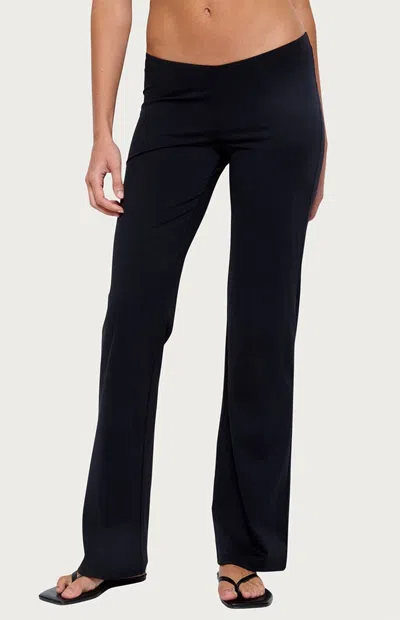 Edikted Women's Anika Scooped Straight Leg Pants In Black