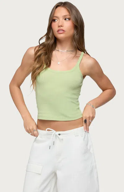 Edikted Women's Basic Babe Tank Top In Green