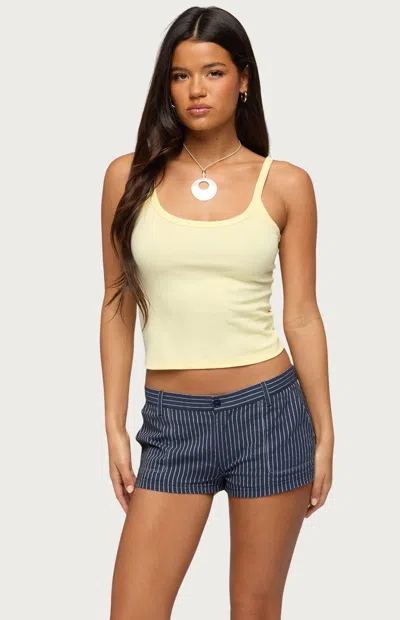 Edikted Women's Basic Babe Tank Top In Yellow
