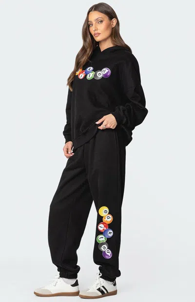 Edikted Women's Billiard Oversized Sweatpants In Black