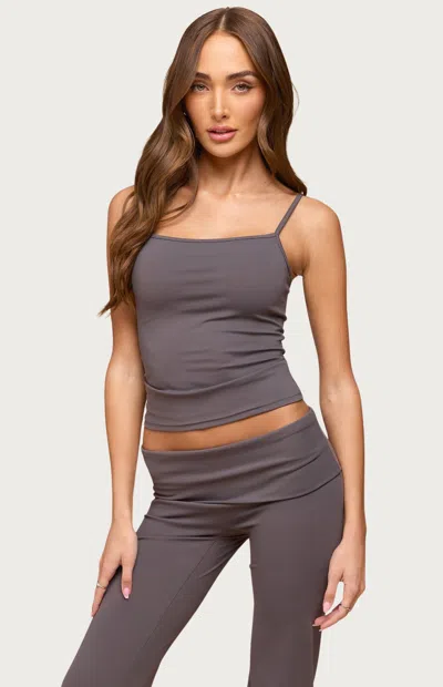 Edikted Blonka Crop Camisole In Gray