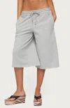 Edikted Amika Oversized Bermuda Shorts In Gray