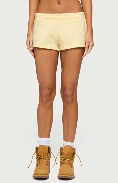Edikted Cataleya Shorts In Yellow