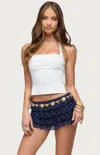 Edikted Dara Halter Top In White