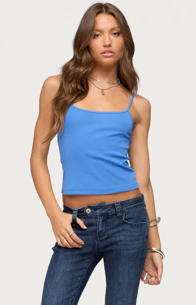 Edikted Deanna Tank Top In Blue